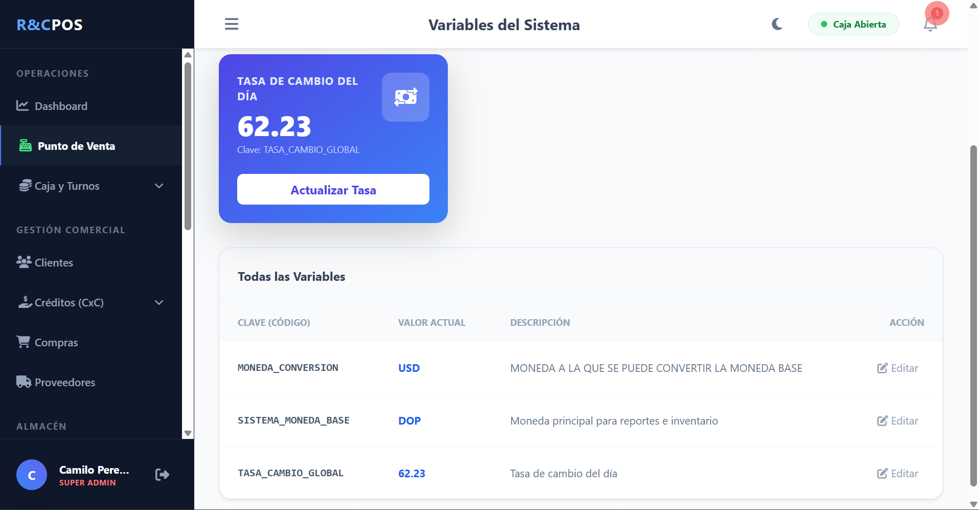 Caja / Punto de Venta